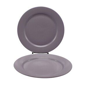 HTF Libbey Tableware Lavender Color Set-2 Dinner Plates 10.5" Discontinued VGC